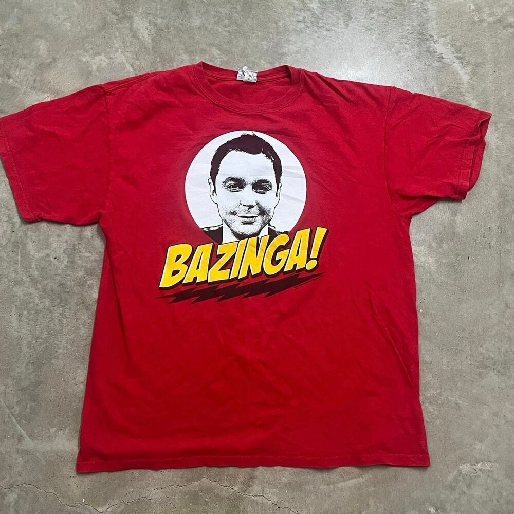 Vintage 2010 Big Bang Theory Sheldon Bazinga T-Shirt